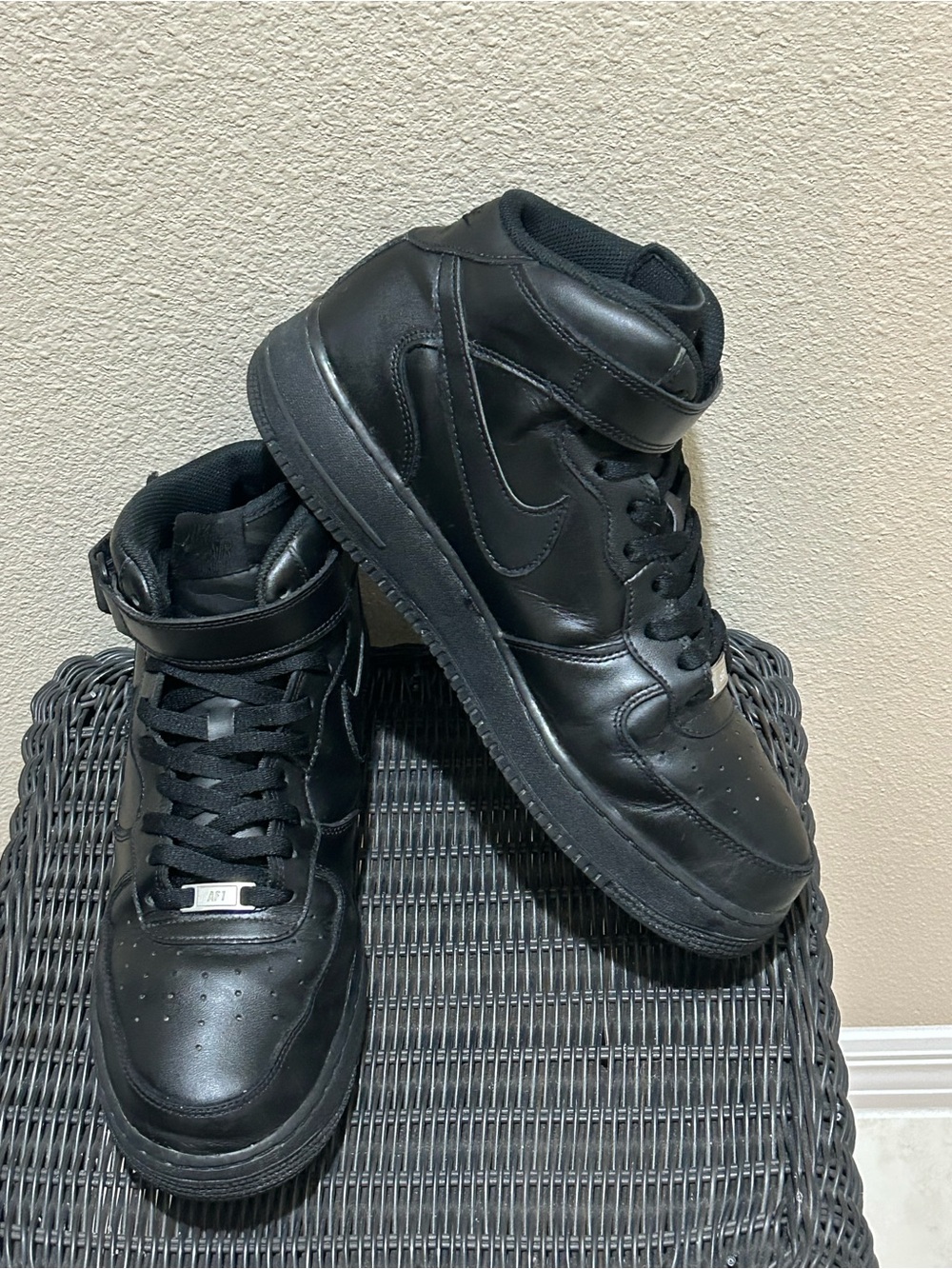 Size 12 Nike Air Force 1 Mid ‘07 Black CW2289-001
